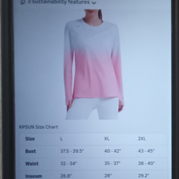 NWT KPSUN UPF 50 Sun Protection Shirt XL - Picture 8 of 8